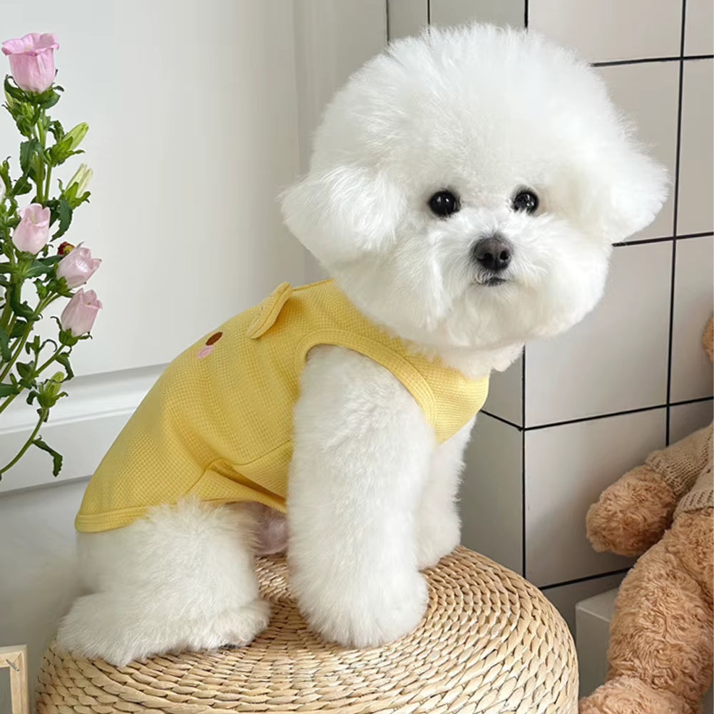Summer Dog Vest Soft Breathable Pet T-Shirt for Small Medium Dogs Cats Puppy Clothes French Bulldog Chihuahua Bichon Costume