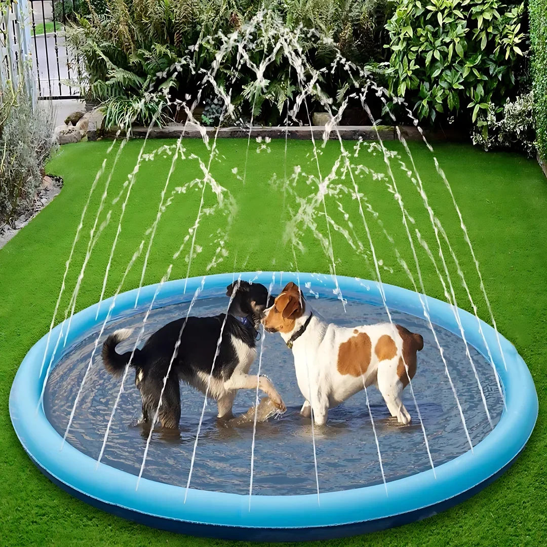 100/150/200Cm Pet Swimming Pool Inflatable Sprinkler Pad Outdoor Water Fountain Play Mat Summer Cooling Toy for Dogs and Puppies