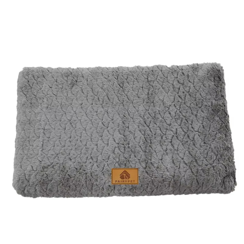 Memory Foam Pet Bed with Removable Washable Faux Fur Cover Orthopedic Waterproof Dog Bed for Crate Anti-Slip Bottom Dog Bed