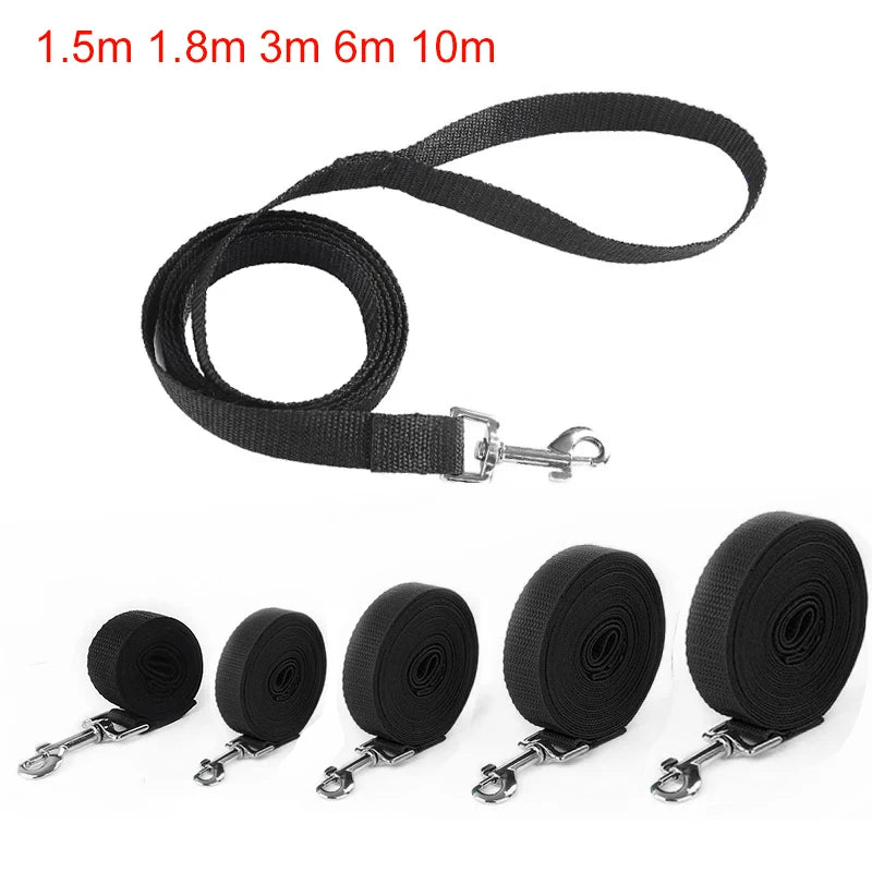 Long Nylon Pet Dog Leash for Small Big Dogs Cats Outdoor Hiking Puppy Lead Rope Durable Labrodor Traction Belt 1.5M 3M 10M 30M