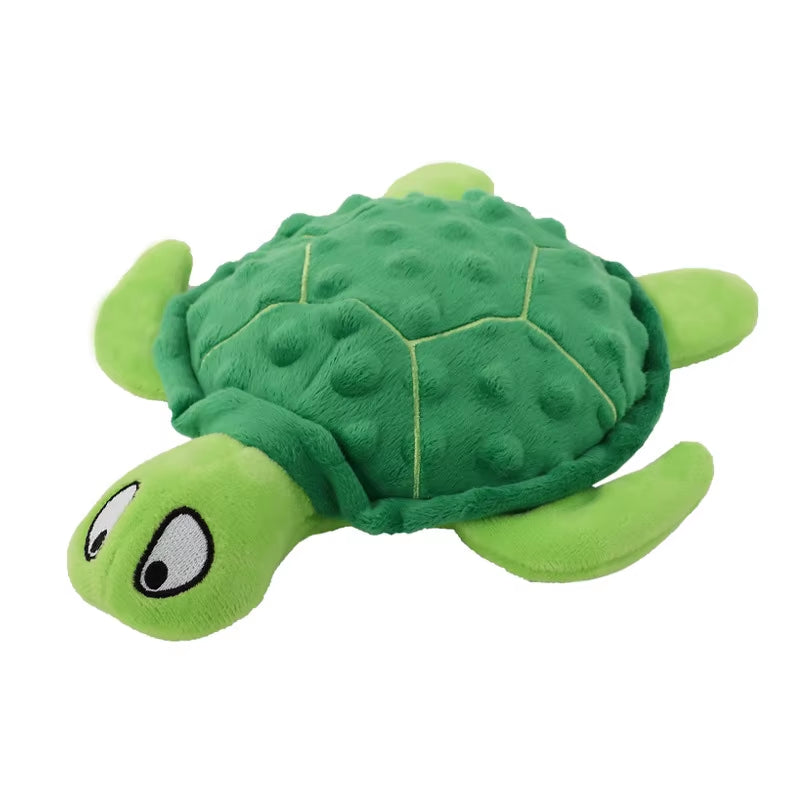 Turtle Squeak Dog Toy Sea Turtle Puppy Plush Pet Toy Play Interactive Supplies