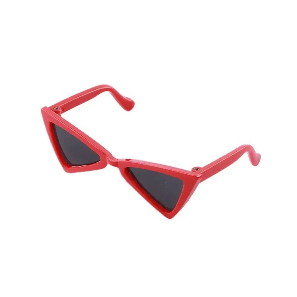 Vintage Triangular Pet Cat Sunglasses Pet Products for Small Dogs Kitten Puppy Cat Accessories Reflection Eyewear Glasses