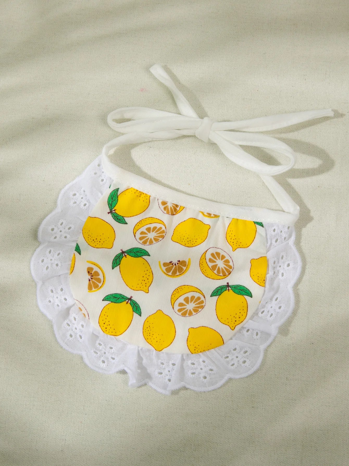 Checkered Small Flower Bib Cat Scarf Pet Dog Drool Scarf Triangular Scarf Collar Pet Supplies Accessories Breathable in Summer