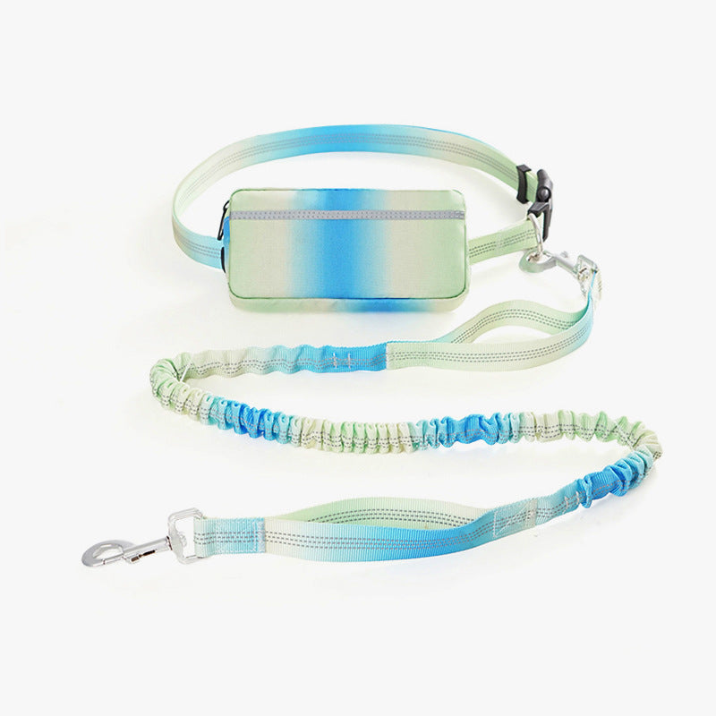 Hand Free Dog Leash for Walking and Running Jogging, Adjustable Dog Leash, Waist Belt, Traction Rope, Reflective Dog Accessories