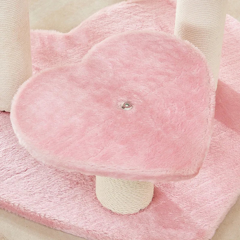 Multi Layer Cat Climbing Frame Sisal Hemp Claw Grinding Tool Pet Trees Pink Cat Scratch Board Toys Pet Supplies