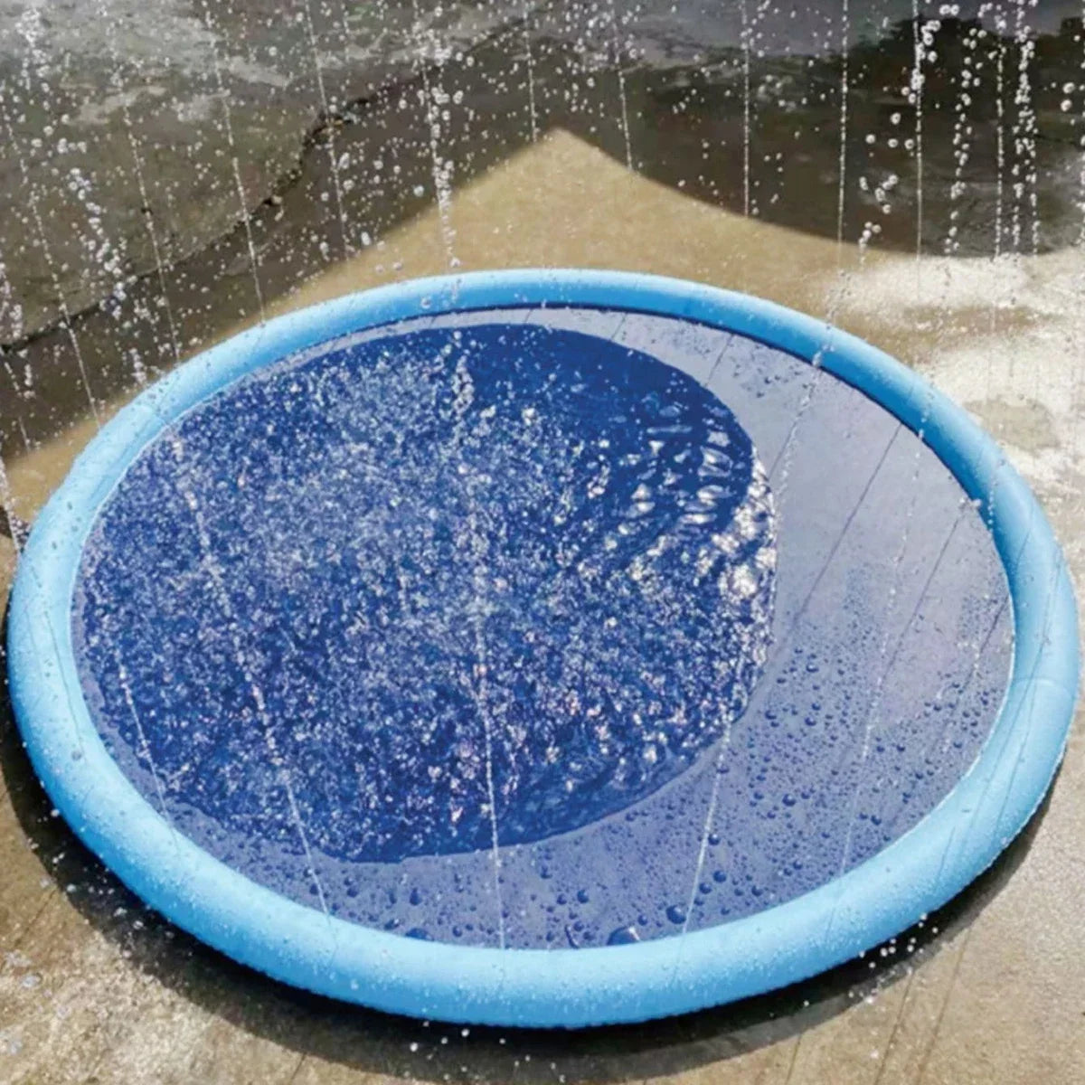 100/150/200Cm Pet Swimming Pool Inflatable Sprinkler Pad Outdoor Water Fountain Play Mat Summer Cooling Toy for Dogs and Puppies