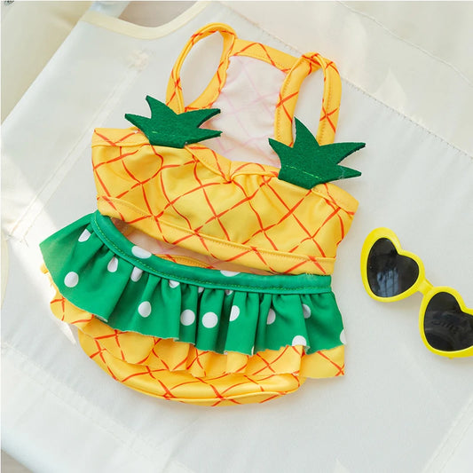 New Cute Camisoles for Cats in Spring Summer Beautiful Dogs Swimsuits Swimming Bikinis Sunglasses Set Pet Clothing Dog Clothes