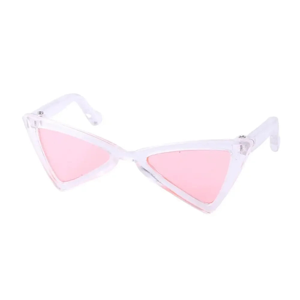 Vintage Triangular Pet Cat Sunglasses Pet Products for Small Dogs Kitten Puppy Cat Accessories Reflection Eyewear Glasses