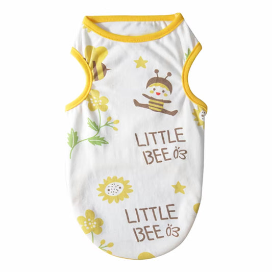 Summer Dog Clothes Thin Dog Vest T-Shirt Print Dog Cute Outfits Chihuahua Pet Clothing French Bulldog Pug Costumes Puppy Shirts