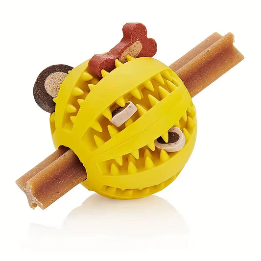 Dog Ball Toy, Dog Food-Leaking Toy, Rubber Chew Toys for Dog, Molar Toy, Pet Interactive Toy