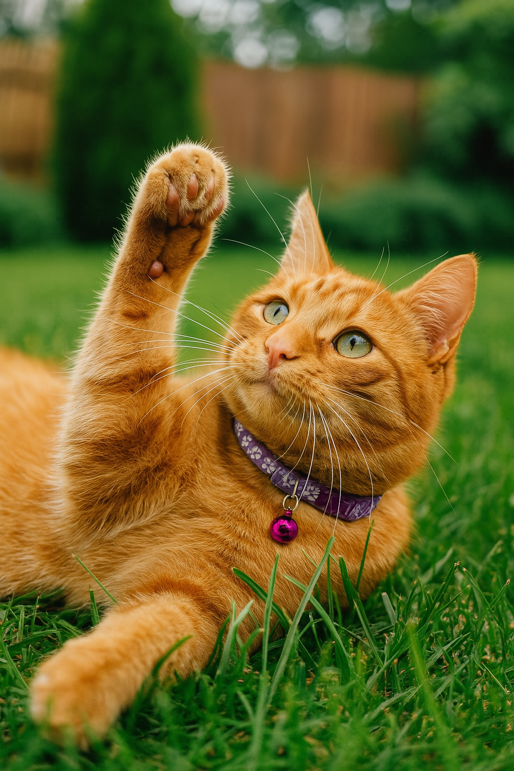 Kattenpootjeshalsband met bel