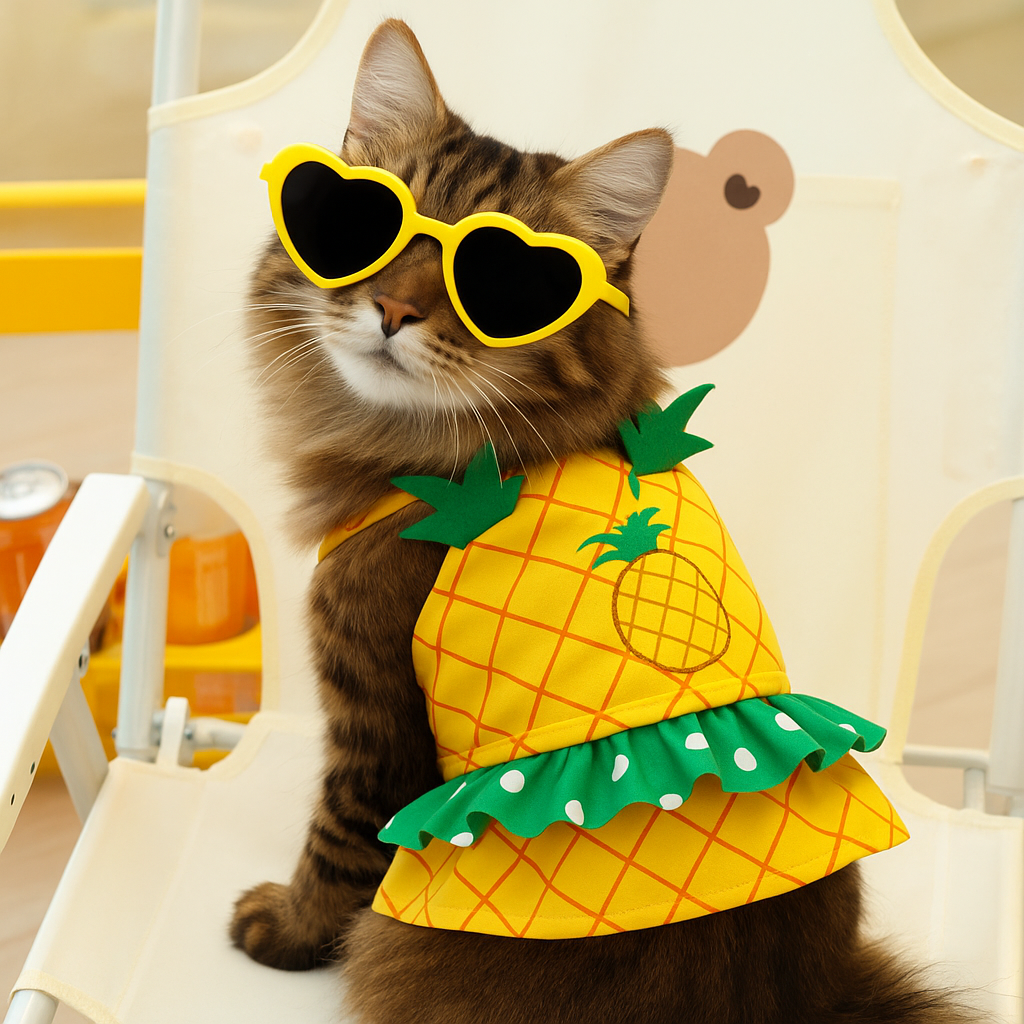 Pets Ananas Bikini &amp; Zonnebril Set