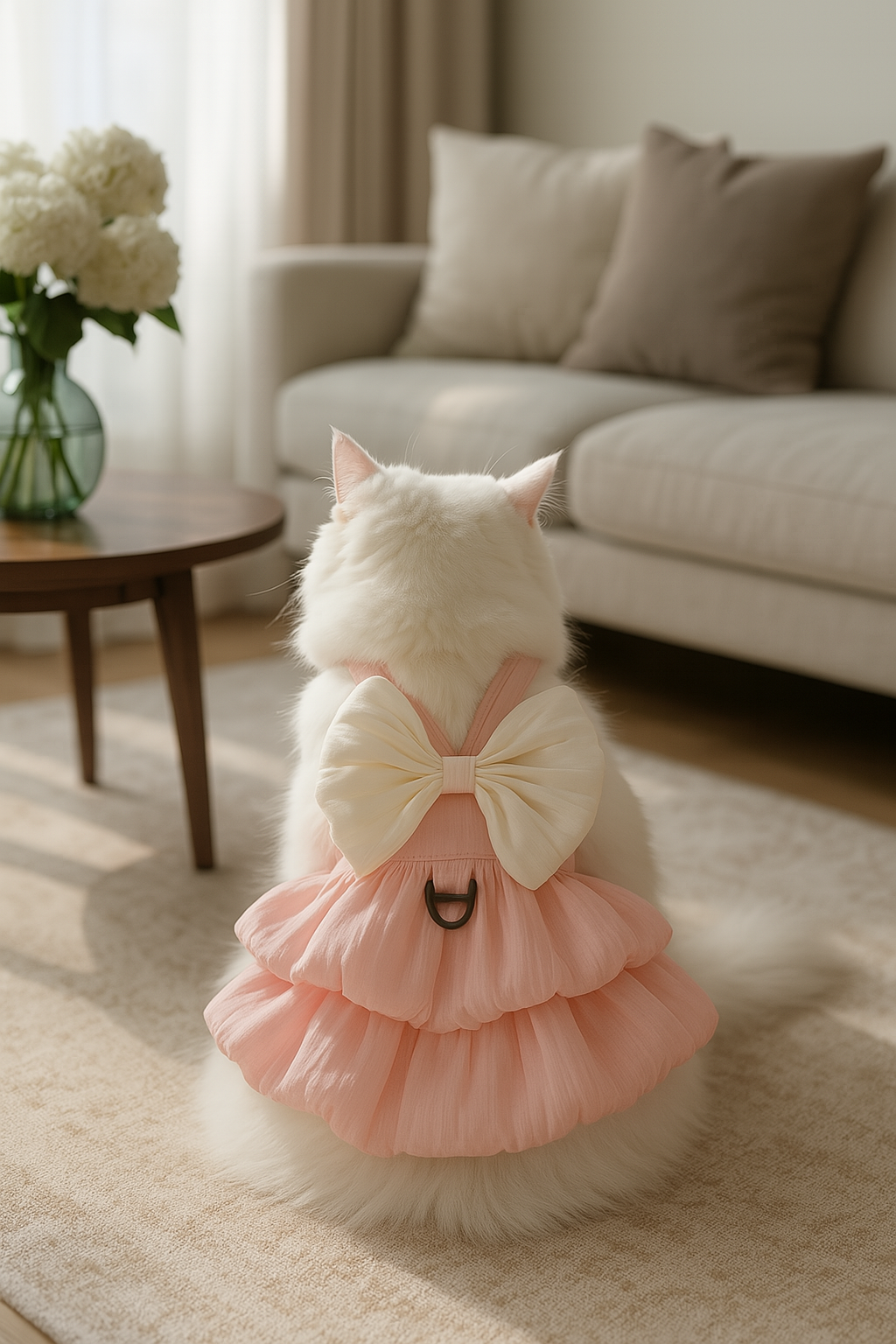 Robe de princesse à nœud papillon Pets