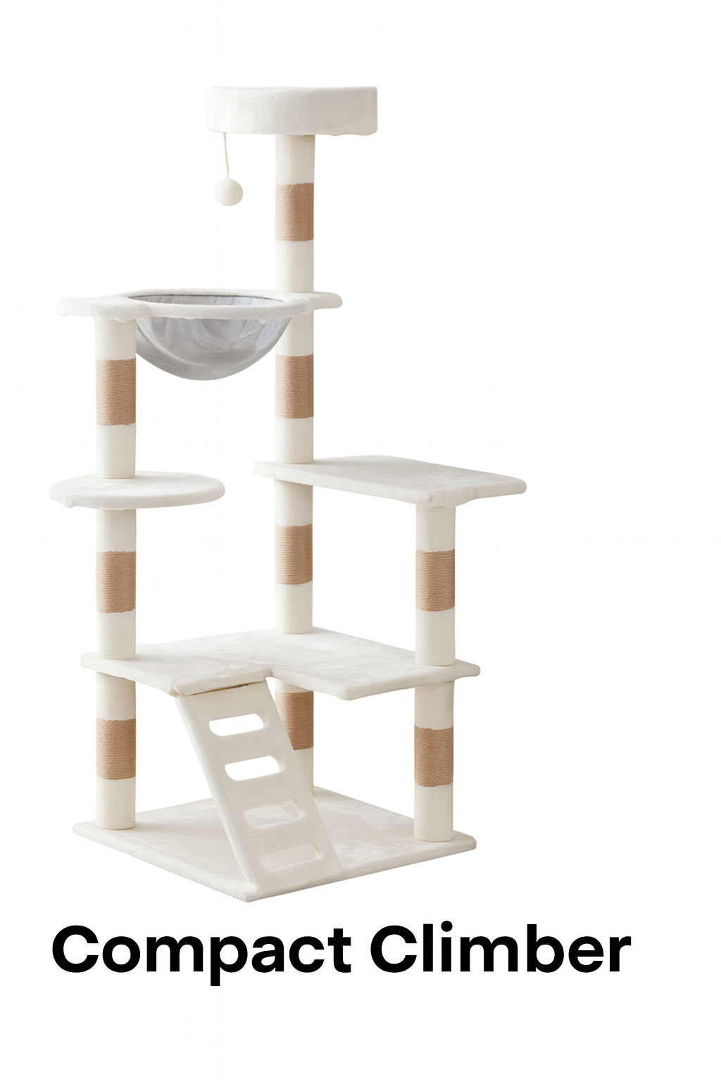 Pluche kattenflat met meerdere verdiepingen