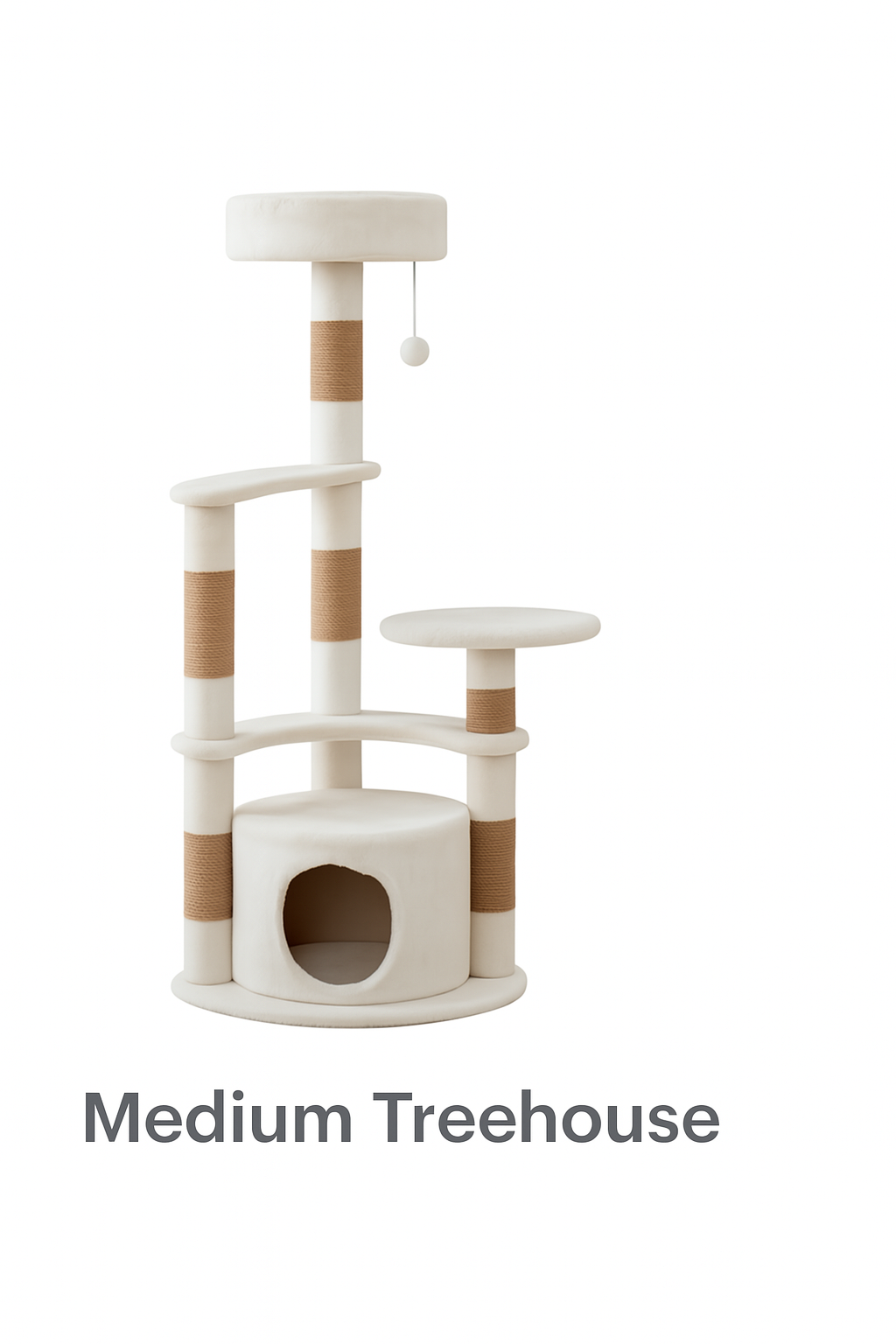 Pluche kattenflat met meerdere verdiepingen