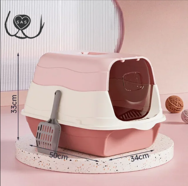 Fully Enclosed Cat Litter Box
