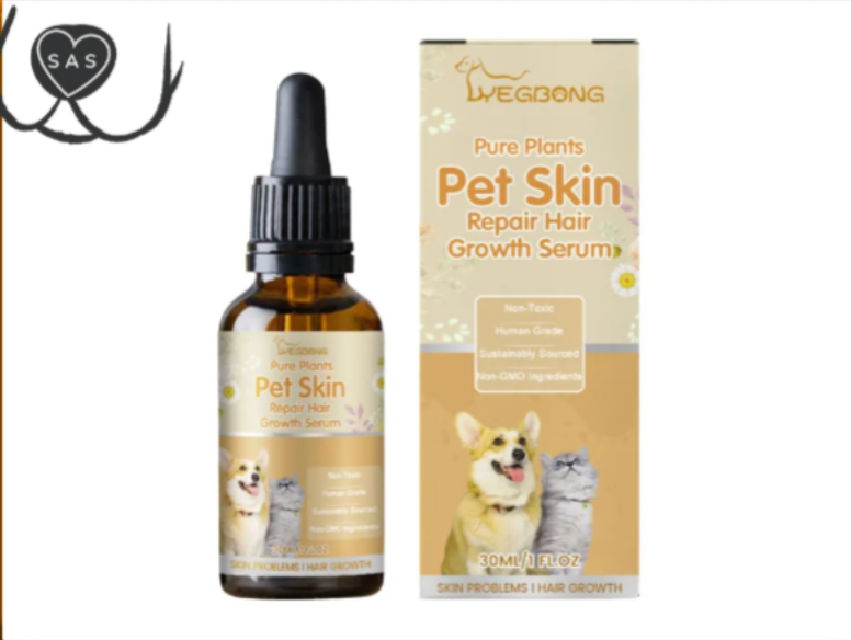 Sérum réparateur et revitalisant pour la peau et la croissance des poils des animaux de compagnie Pure Plants – 30 ml