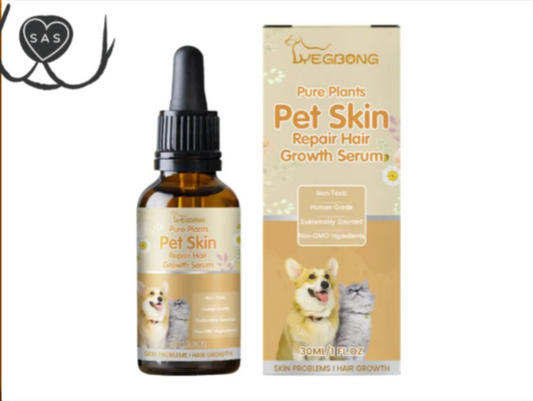 Sérum réparateur et revitalisant pour la peau et la croissance des poils des animaux de compagnie Pure Plants – 30 ml