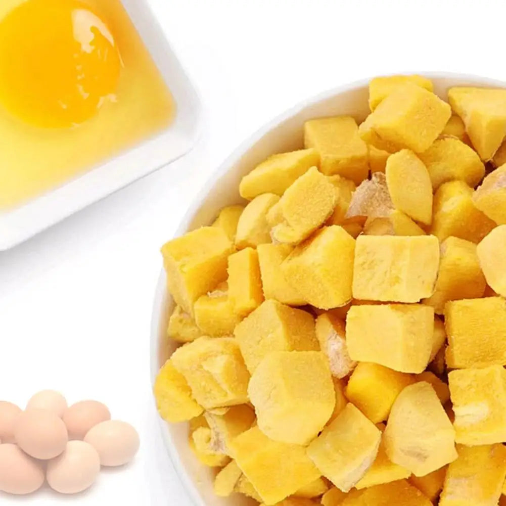 Freeze-Dried Egg Yolks Cat Dog Snack 100G/200Gsupplement Lecithin Hair Snacks Quail Skin Beauty Pet Care Lysine Nutrition R E4I2