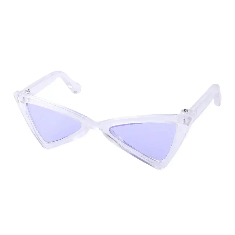 Vintage Triangular Pet Cat Sunglasses Pet Products for Small Dogs Kitten Puppy Cat Accessories Reflection Eyewear Glasses