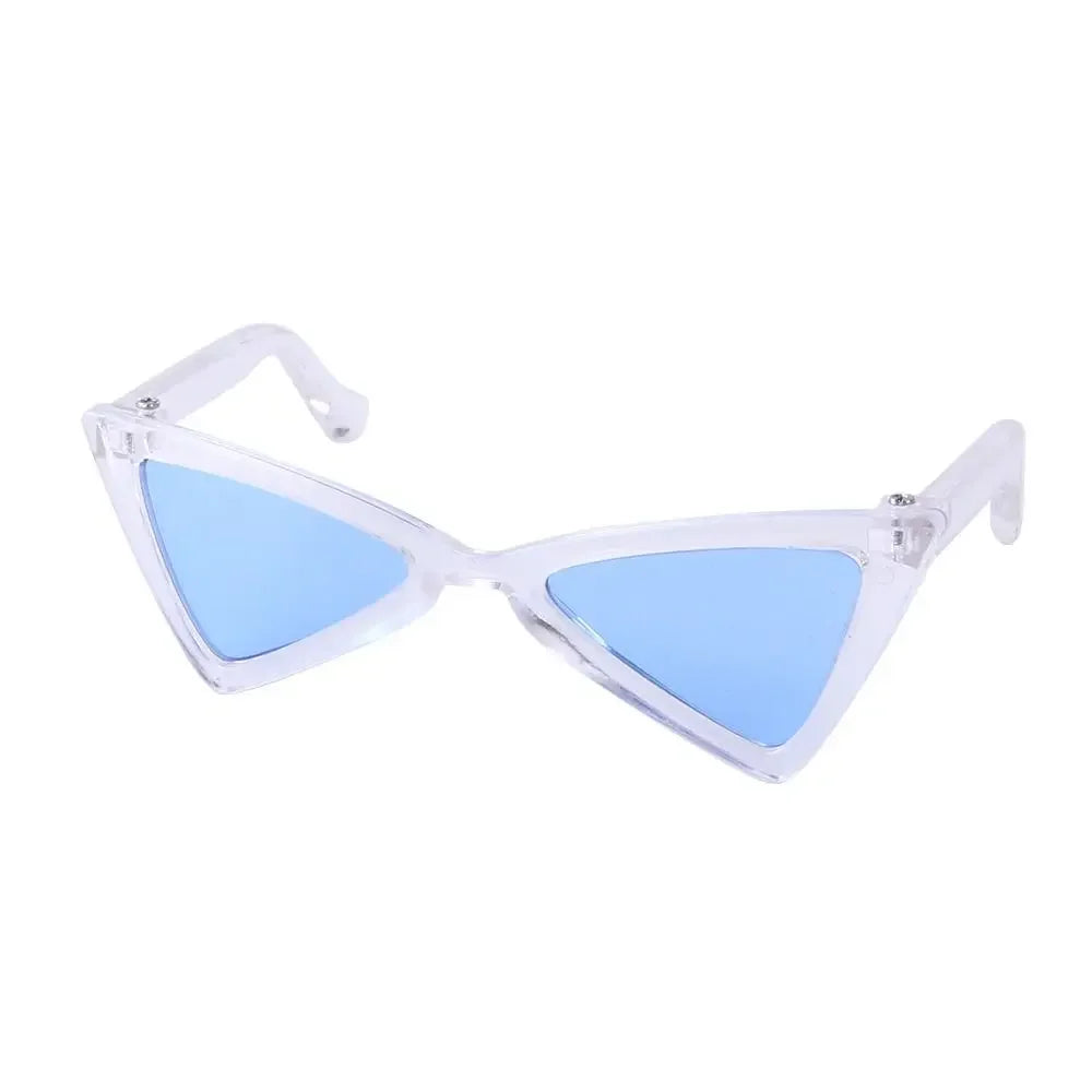 Vintage Triangular Pet Cat Sunglasses Pet Products for Small Dogs Kitten Puppy Cat Accessories Reflection Eyewear Glasses