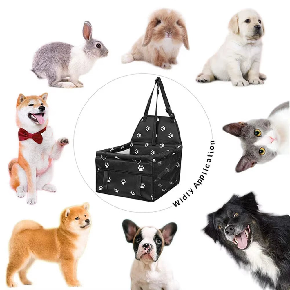 Pet Car Seat Waterproof Foldable Travel Pet Dog Seat Cat Dog Travel Bag Pet Car Ride Supplies