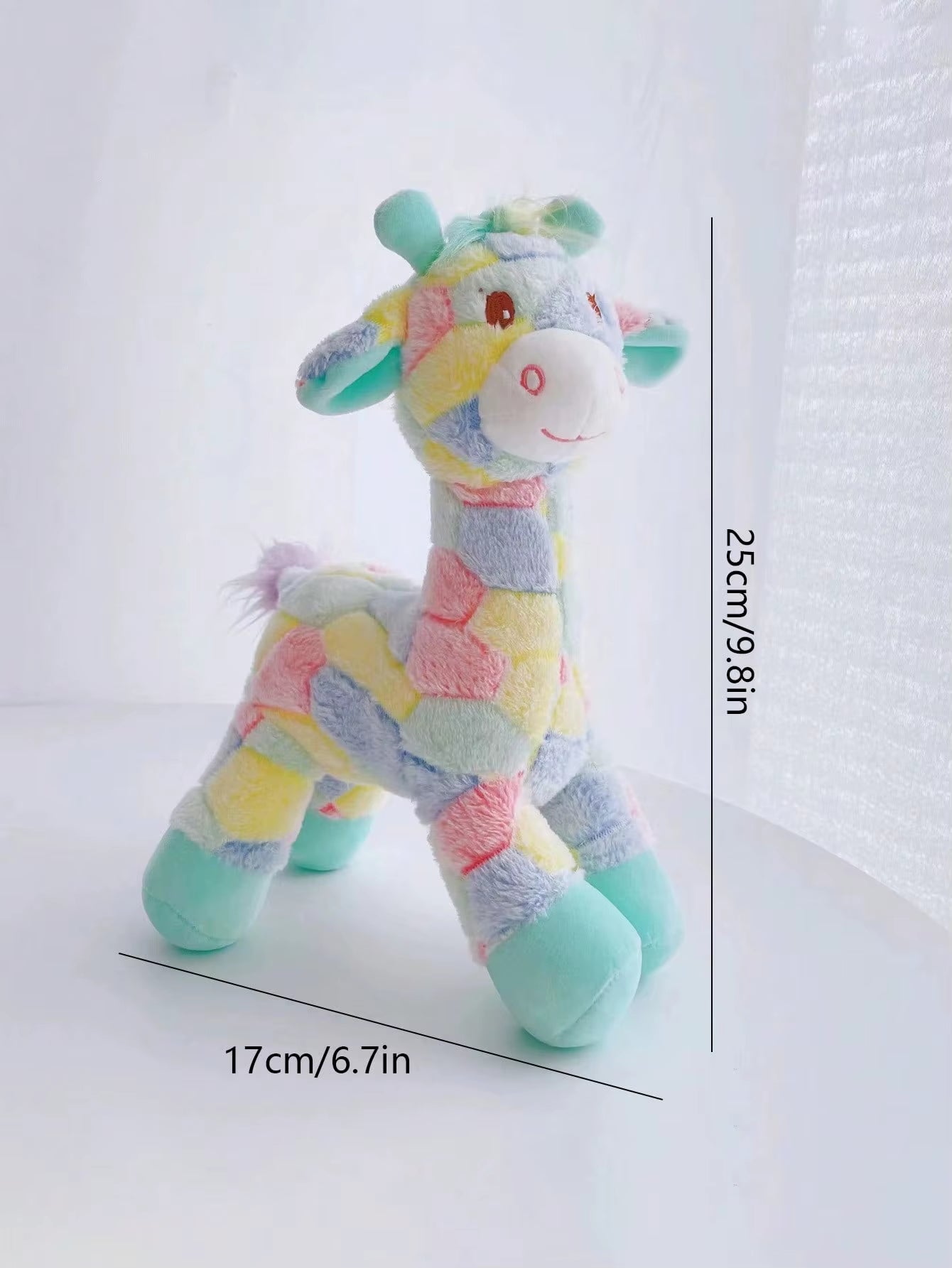 1Pc Colorful Cartoon Deer Design Pet Grinding Teeth Plush Toy, Durable Chew Toy for Dog Interactive Supply