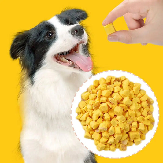 Freeze-Dried Egg Yolks Cat Dog Snack 100G/200Gsupplement Lecithin Hair Snacks Quail Skin Beauty Pet Care Lysine Nutrition R E4I2