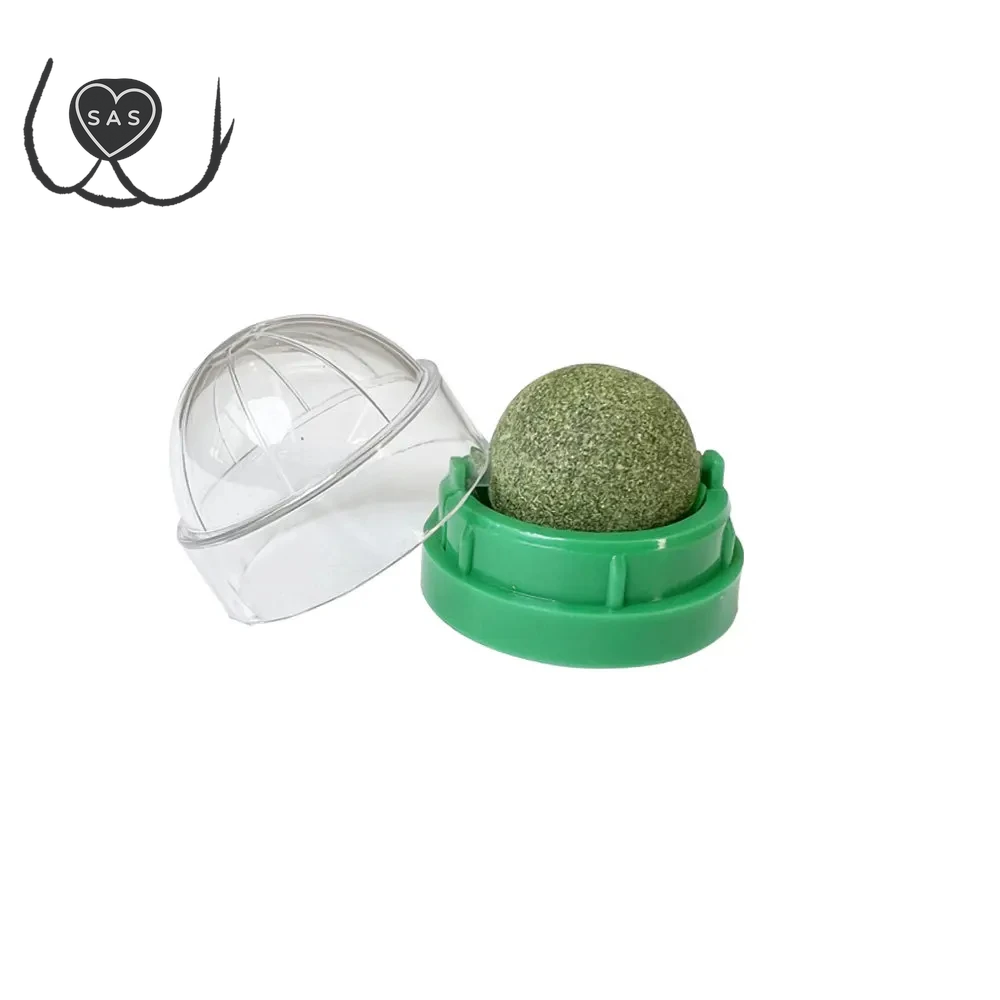 Natural Catnip Cat Wall Stick-On Ball Toy Scratchers Treats Healthy Natural Removes Balls to Promote Digestion Cat Grass Snack