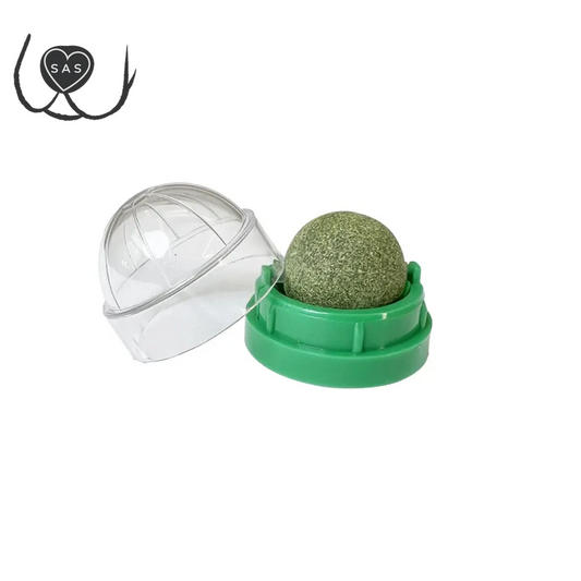 Natural Catnip Cat Wall Stick-On Ball Toy Scratchers Treats Healthy Natural Removes Balls to Promote Digestion Cat Grass Snack