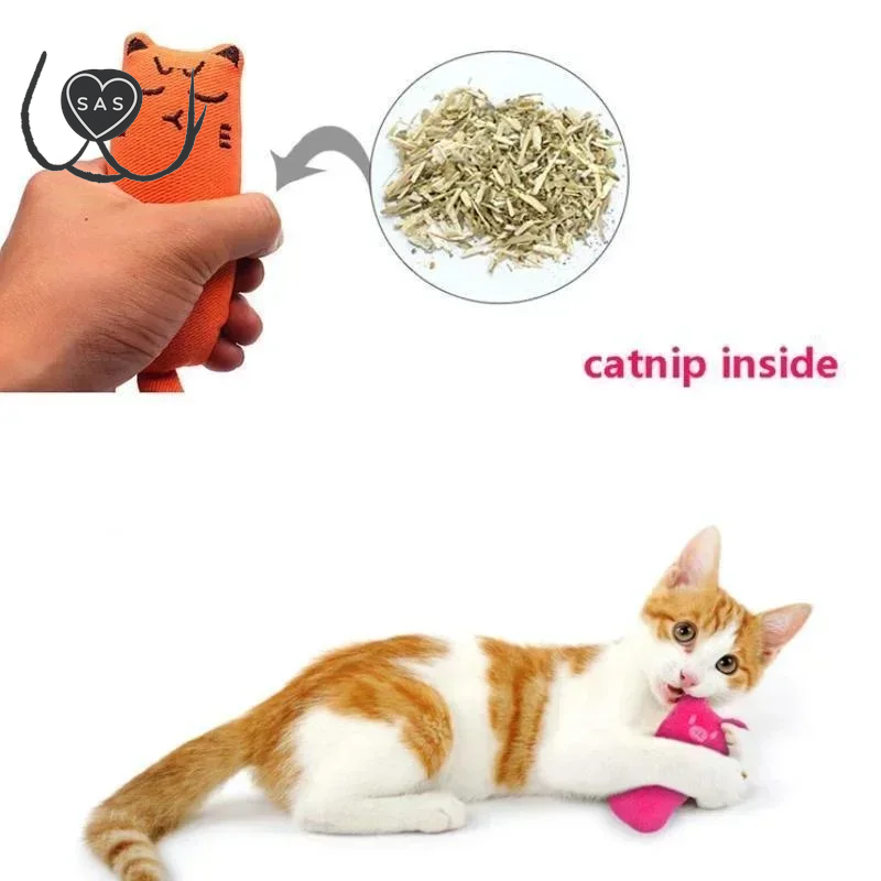 Cat Toy Cute Pet Catnip Toys Cat Plush Thumb Pillow Pet Supplies Аксесуари Для Котів Juguete Para Gato
