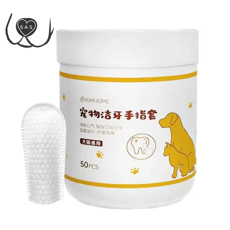 Pet Finger Wipes Eyes Ears Cleaning Paper for Cats and Dogs Tear Stain Remover for Cats Puppy Grooming Deodorant Pets Supplies