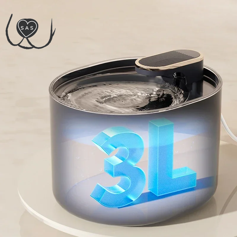 3L Automatic Pet Cat Drinking Fountain USB Dogs Cats Electric Mute Water Feeder Bowl Drinking Dispenser Filter Pet Items