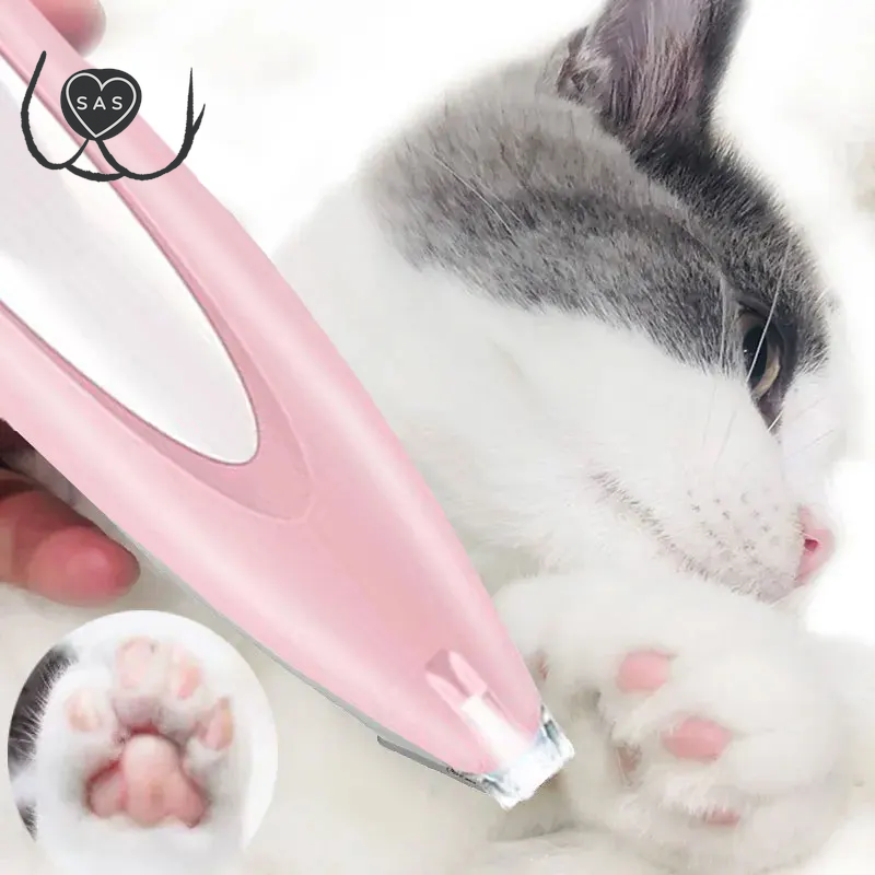 Dog Hair Trimmer Professional LED Pet Foot Hair Trimmer Dog Grooming Clippers for Dogs Haircut Hair Cutting Electric Shaver