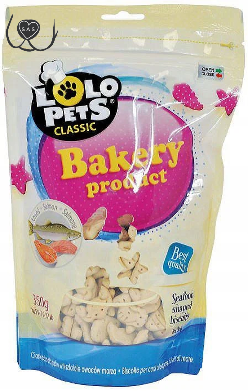 Lolo Pets Dog Treats Salmon Cookies 350 G