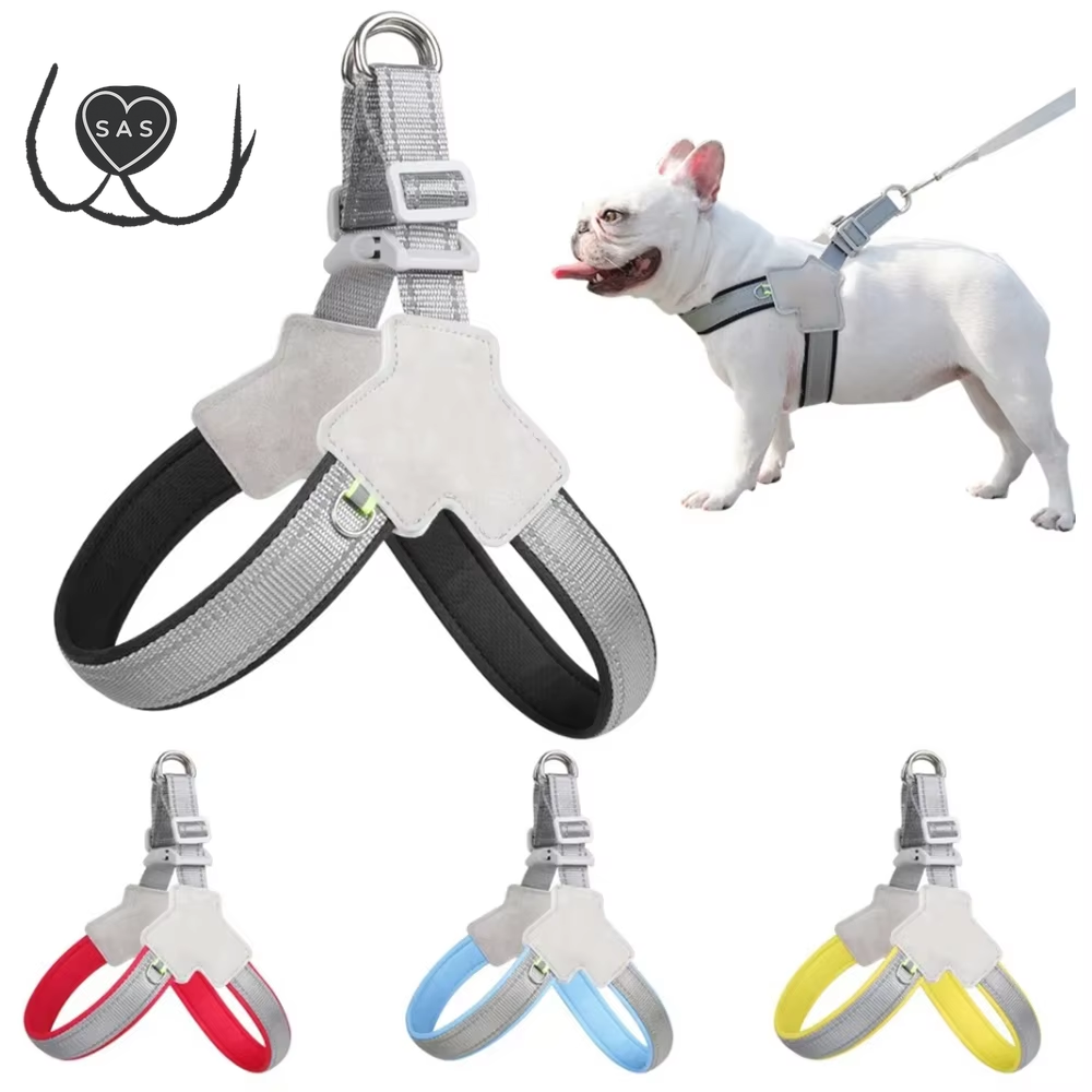 Reflective Pet Dog Harness for Small Medium Dogs Cat No Pull Vest Harnesses Puppy Chest Strap Pug Chihuahua Bulldog Supplies