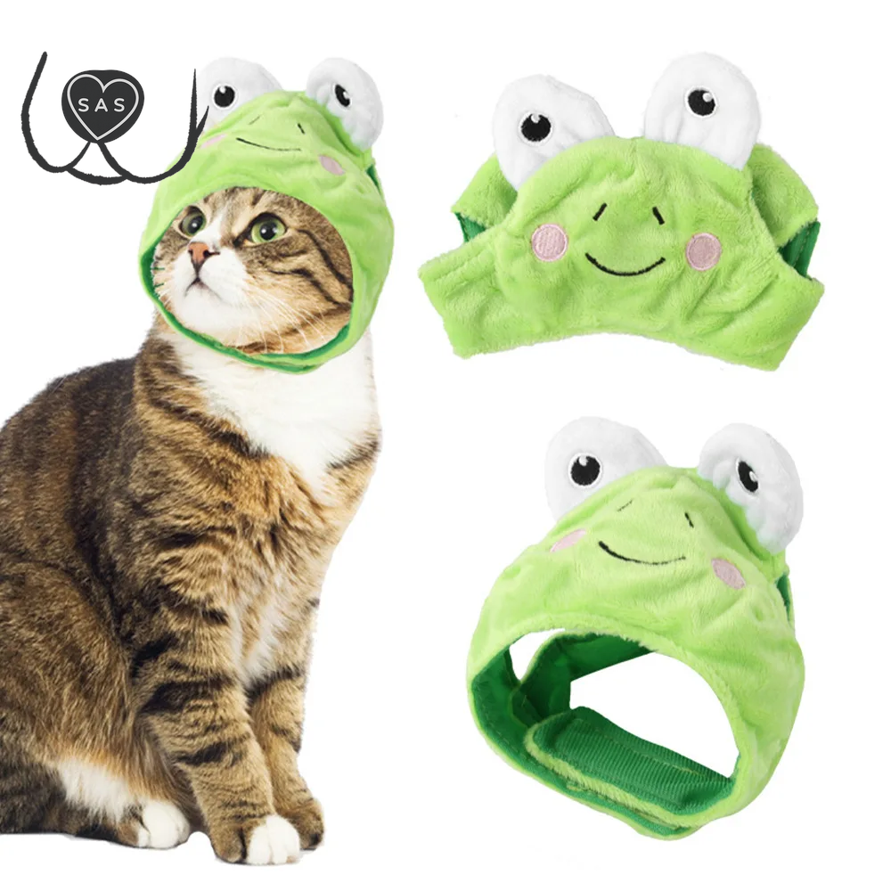 Cute Refined Cat Hat Plush Elastic Winter Pet Hat Puppy Kittens Knitted Hat Party Cosplay Props Decoration Cat Accessories Pet