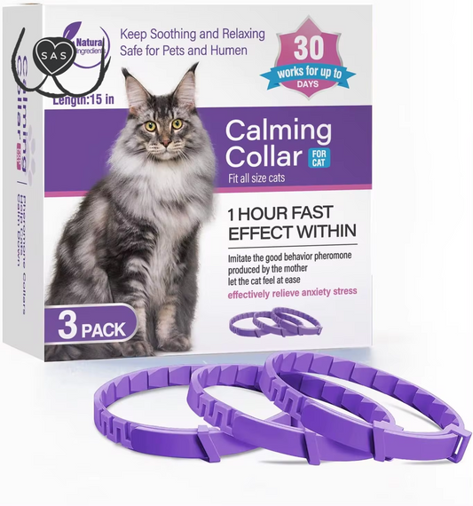 3/4 Pc Dogs Calming Pheromone Collars Cats Relieve Anxiety Adjustable Comfortable Collar for Puppy Kitten Large Pets Accessories