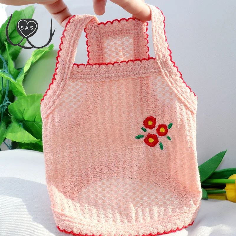 1PC Summer Thin Strap Bichon Bear Teddy Yorkshire Cat Small Dog Pet Dog Clothing Pet Supplies Soft and Breathable