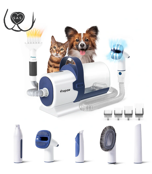 ™ Ultra Max: Juego De Aseo Para Mascotas 10 En 1 Con Potente Soplador/Secador Dual Incluido (Varios Ajustes De Calor Y Modo Silencioso) ¡ÚLTIMO MODELO!