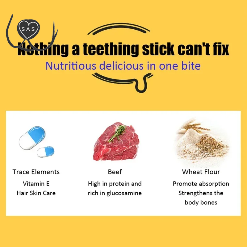 New Dog Snacks Teething Sticks 28G Teeth Cleansing Bone Fresh Ingredients Flavorful Nutritious Healthy Pet Puppy Snacks Foods