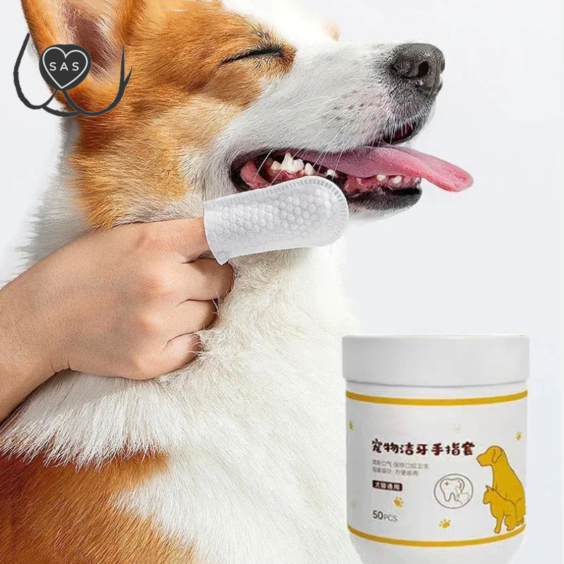 Pet Finger Wipes Eyes Ears Cleaning Paper for Cats and Dogs Tear Stain Remover for Cats Puppy Grooming Deodorant Pets Supplies