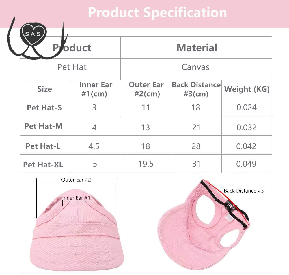 Pet Dog Caps Small Puppy Pets Summer Solid Color Cap Dog Baseball Visor Hat Outdoor Accessories Sun Bonnet Cap Travelhelmet