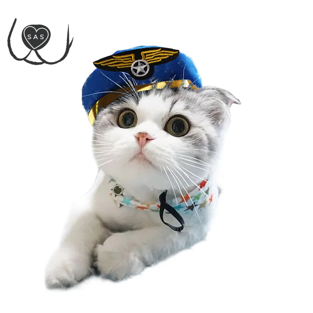 Cute Refined Cat Hat Plush Elastic Winter Pet Hat Puppy Kittens Knitted Hat Party Cosplay Props Decoration Cat Accessories Pet