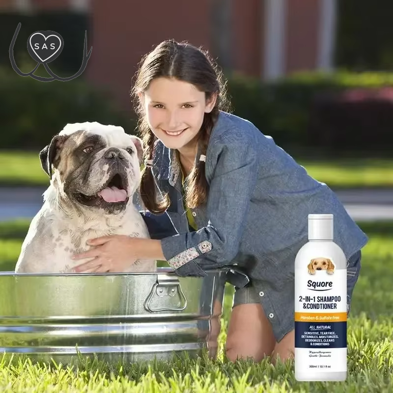 Puppy Shampoo and Conditioner 2 in 1 Natural Moisturizing Shampoo Moisturizing Dog Shampoo for Sensitive Skin PH Balanced