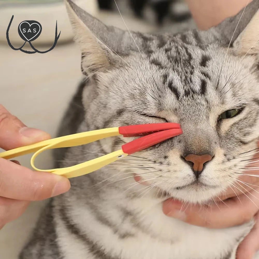 1PC Pet Tear Marks Comb Brush Cat Dog Eye Excrement Brush Knot Eye Cleaner Clip Soft Brush Cleaning Soft Brush Small Pet Tool