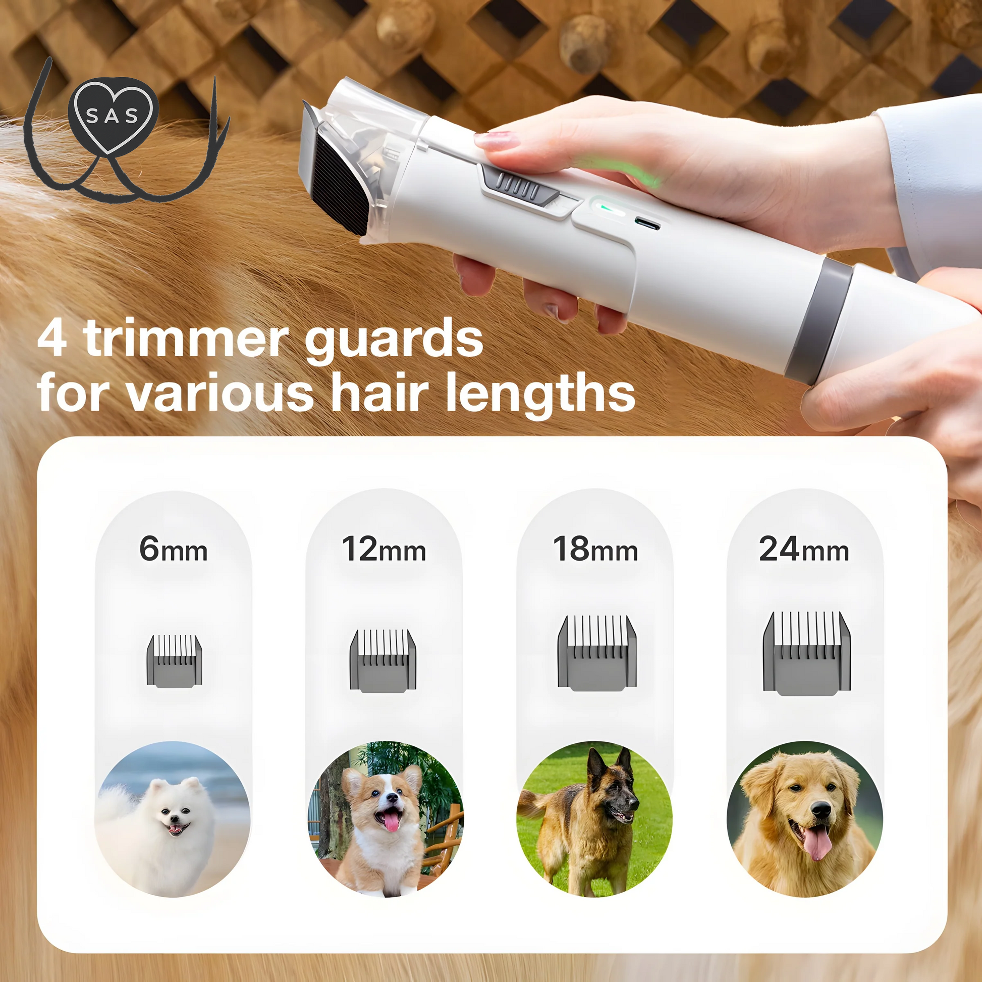 Els Pet Groomdora 5-In-1 Grooming Vacuum Kit for Easy Pet Care