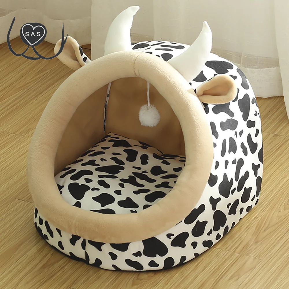 Sweet Cat Bed for Pets, Warm Basket, Cozy Kitten Lounger, Cushion, House Tent,Very Soft, Small Dog Mat, Washable Cave, Cats Beds