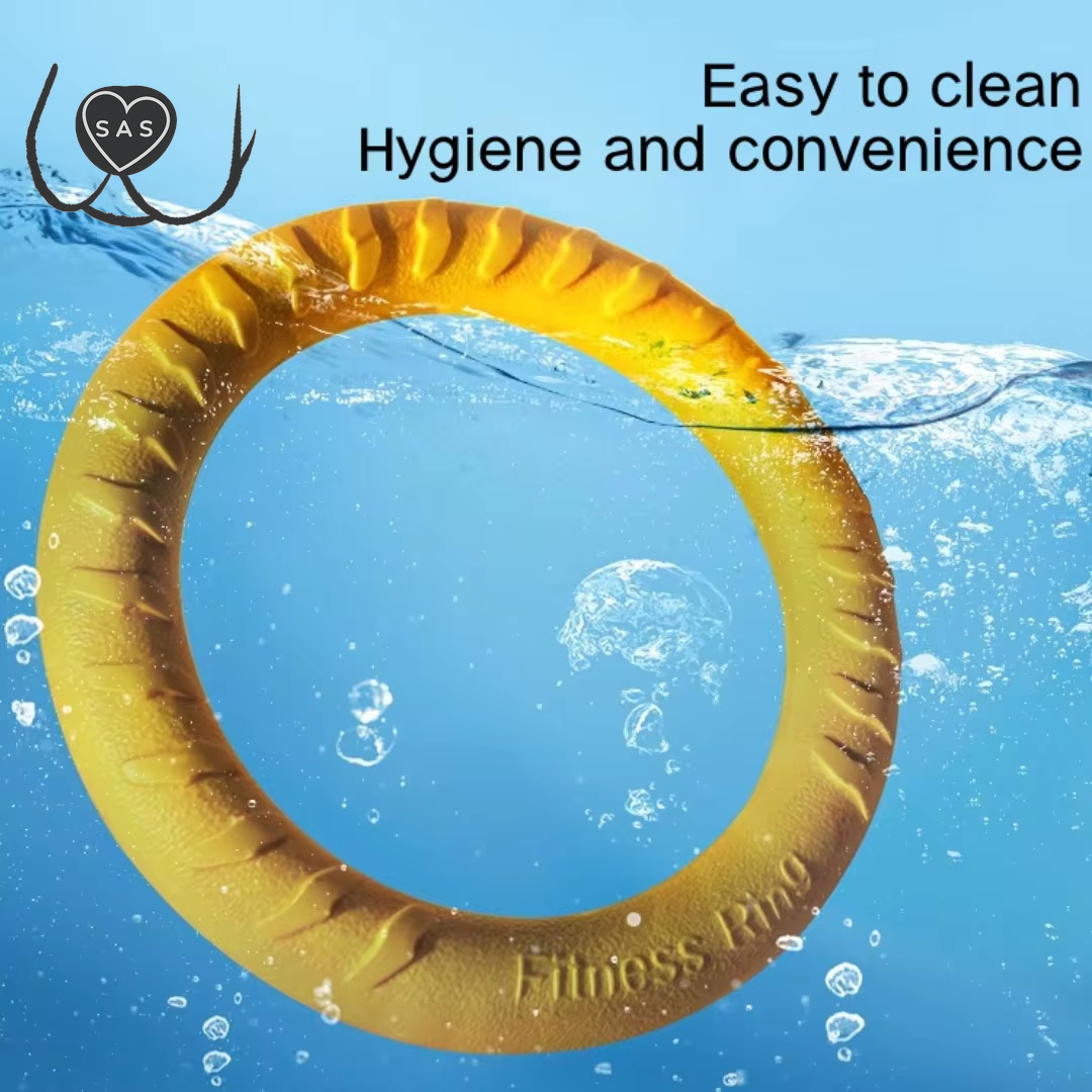 Dog Ring Toys Indestructible Chewing Flying Floating Training Tools Fetch for Small Medium Large Dogs Throwing Catching Flying