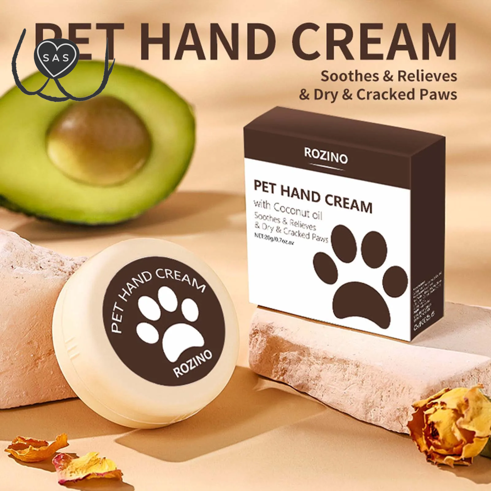 20G/15G Dog Paw Balm Paw Care Balm Moisturizing Protection for Dog Feet Foot Pads Winter Paws Cream Cat Grooming Pet Supplies